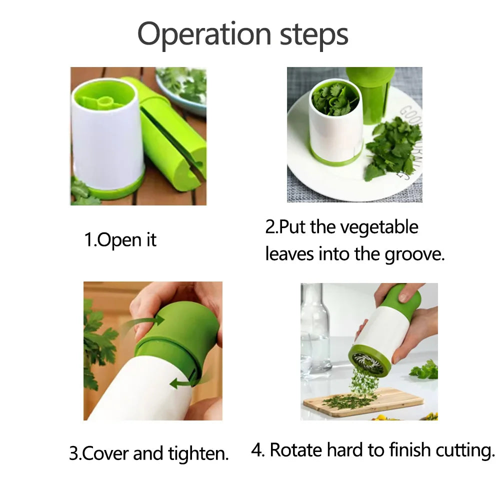 Manual Herb Chopper, Spice Grinder & Vegetable Cutter