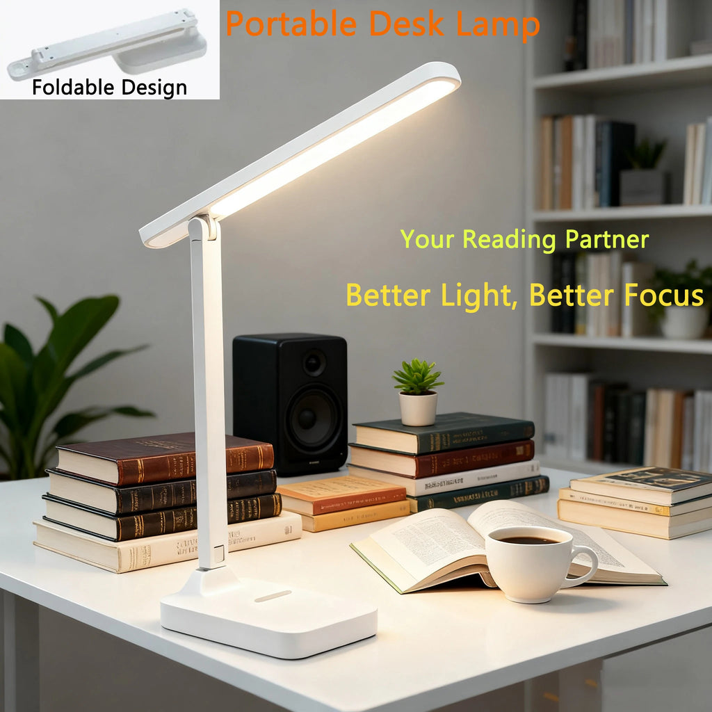 Eye Care LED Desk Lamp with USB Charging