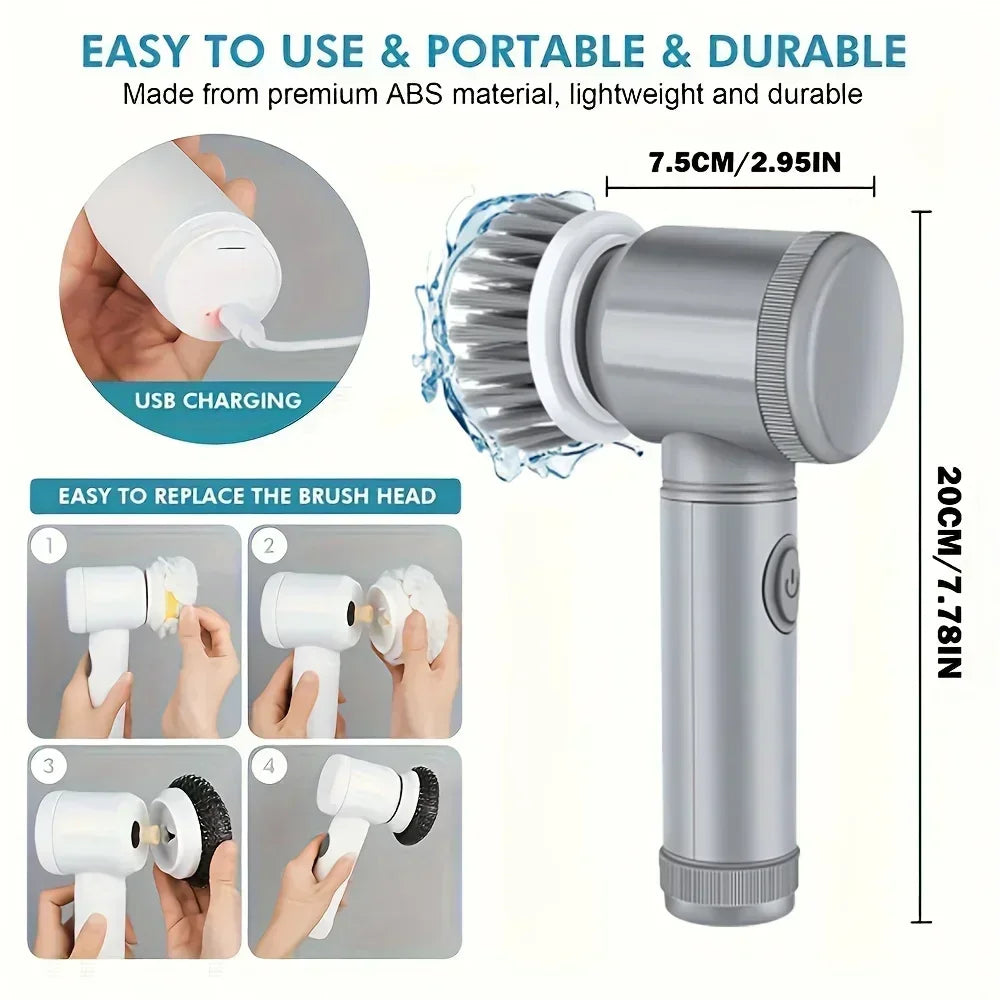 Wireless Electric Spin Brush Cleaner