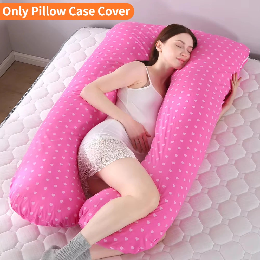 U-Shaped Maternity Pillow Cover, Pregnancy Support Pillow Case