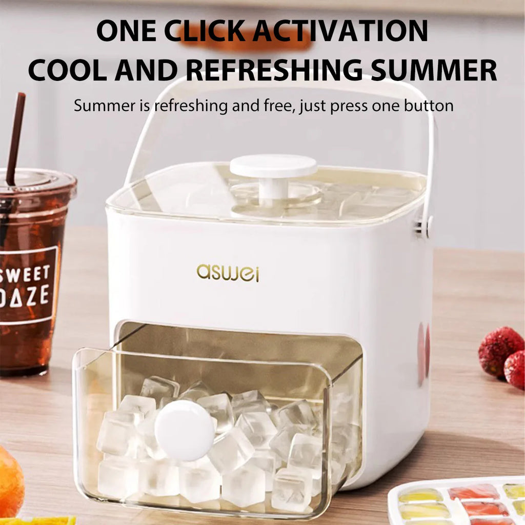 Ice Cube Maker With Storage Box