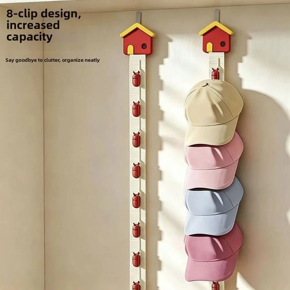 No Drill Hat Rack for Baseball Caps