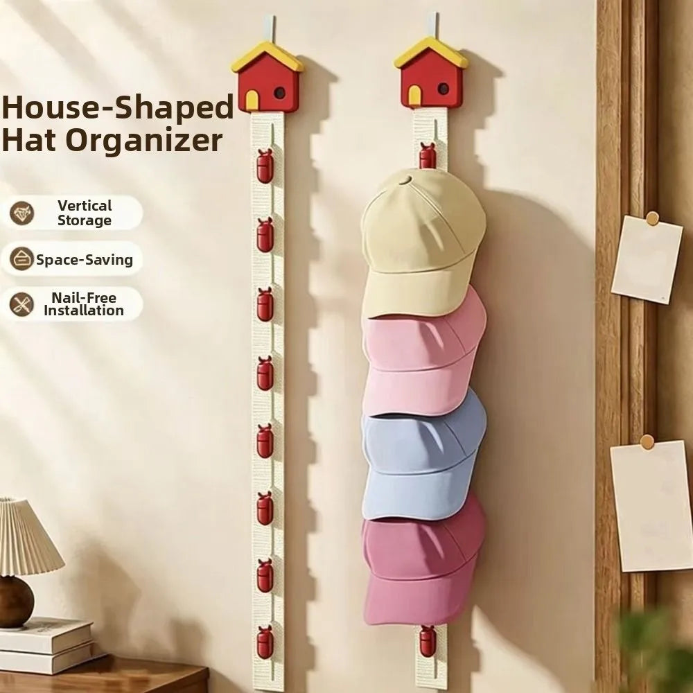 No Drill Hat Rack for Baseball Caps