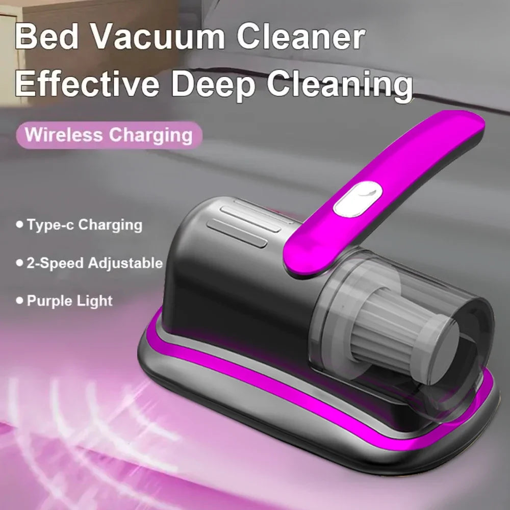 Cordless Mattress Vacuum Cleaner UV-C HEPA Filter