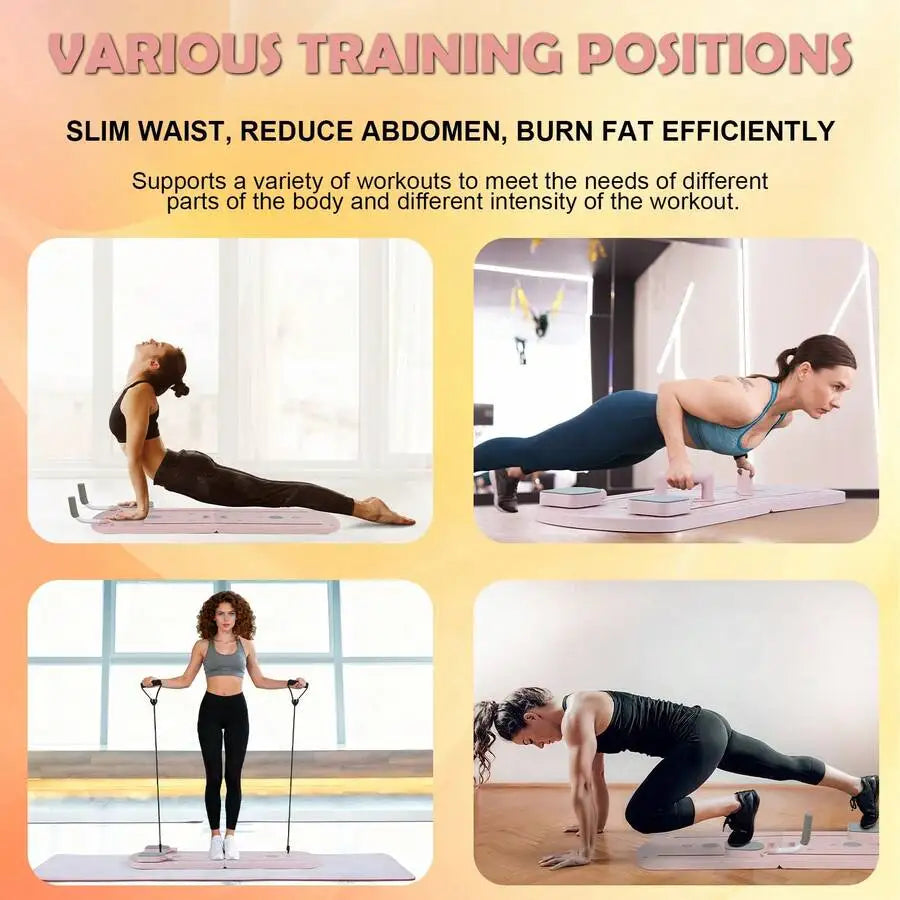 Pilates Board With Resistance Bands