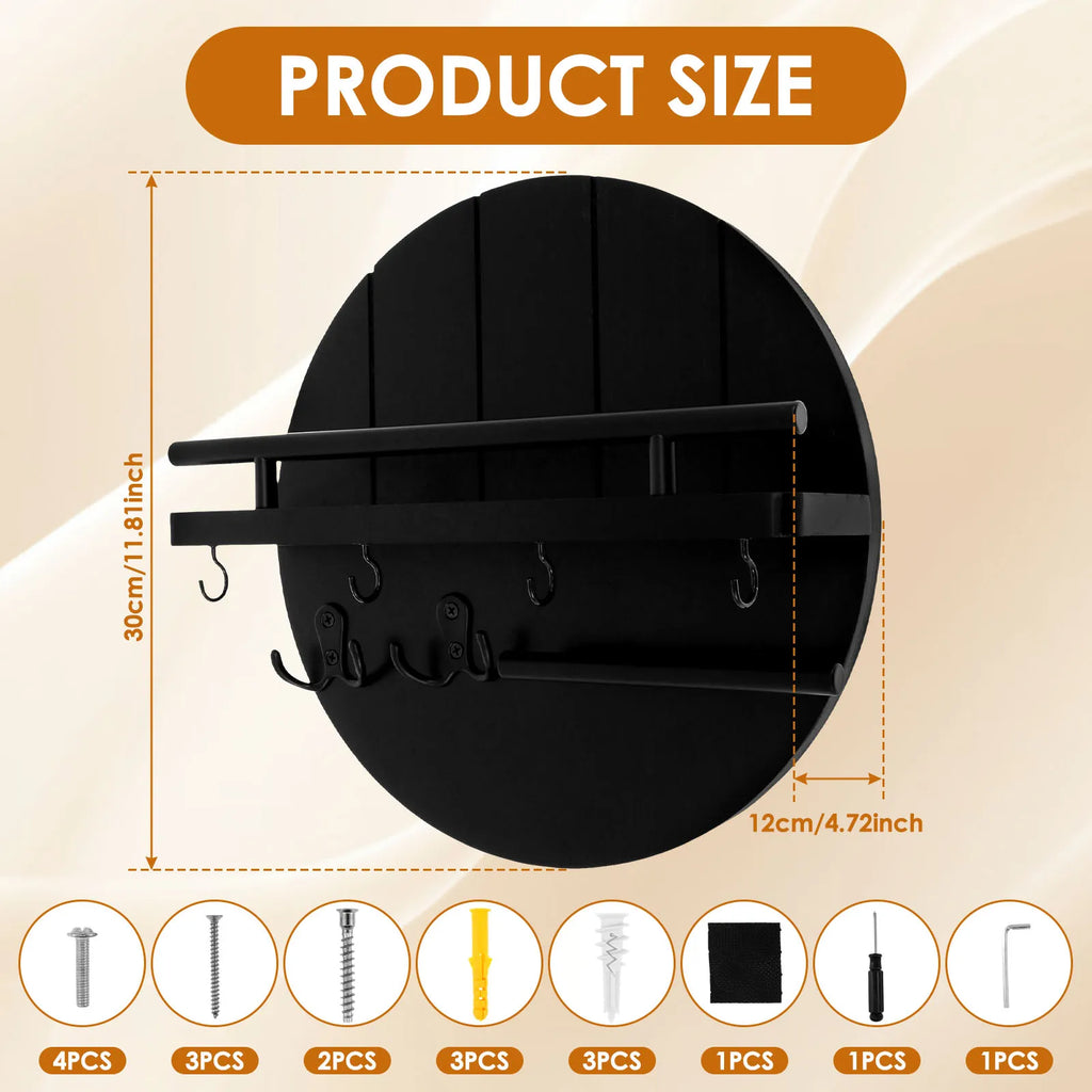 Wall Key Holder With Shelf