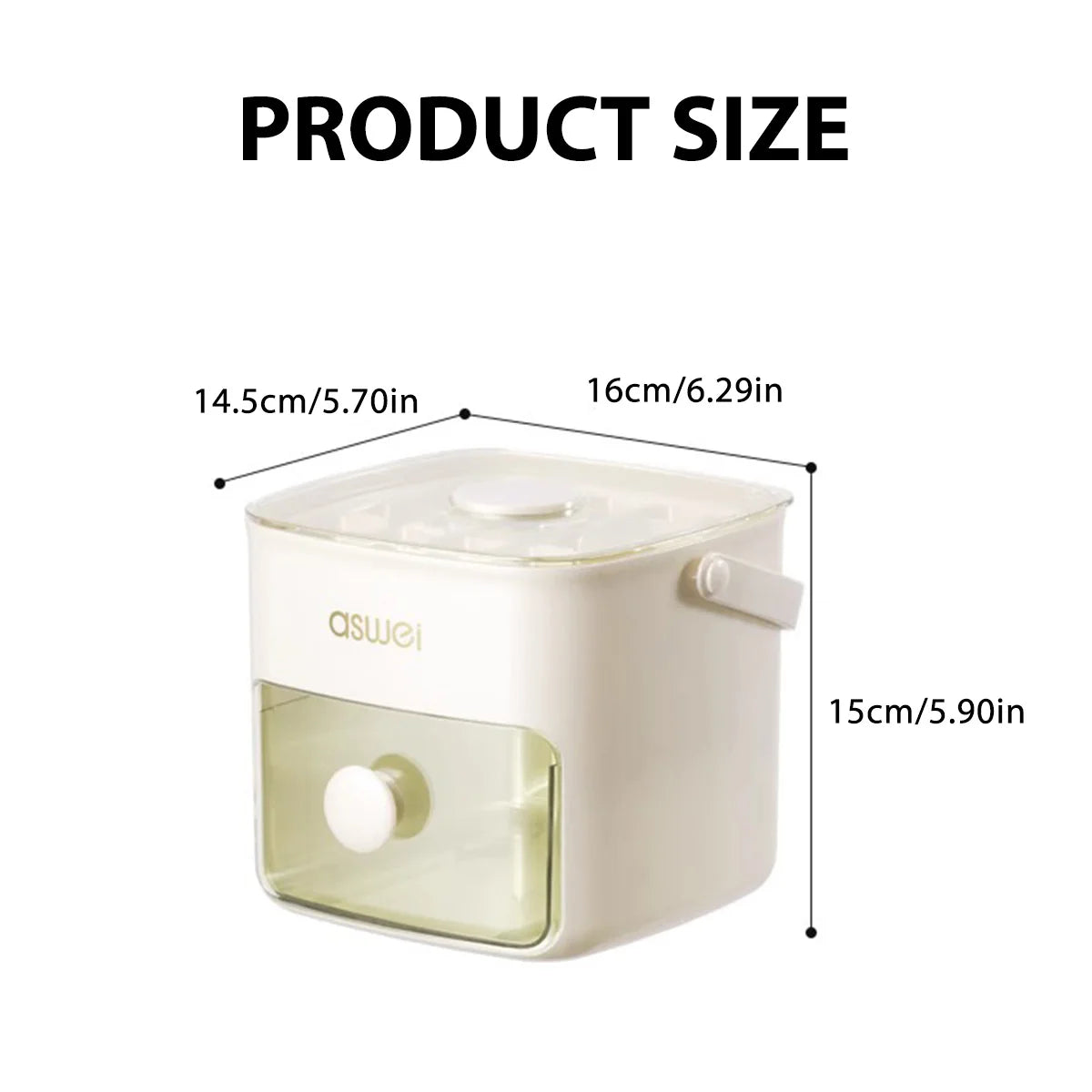 Ice Cube Maker With Storage Box