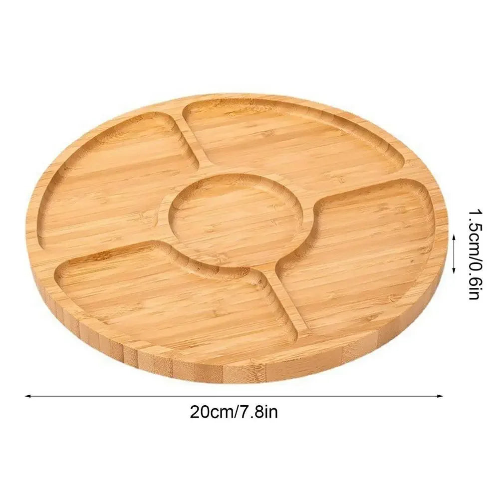 Bamboo Fruit Tray with Dividers