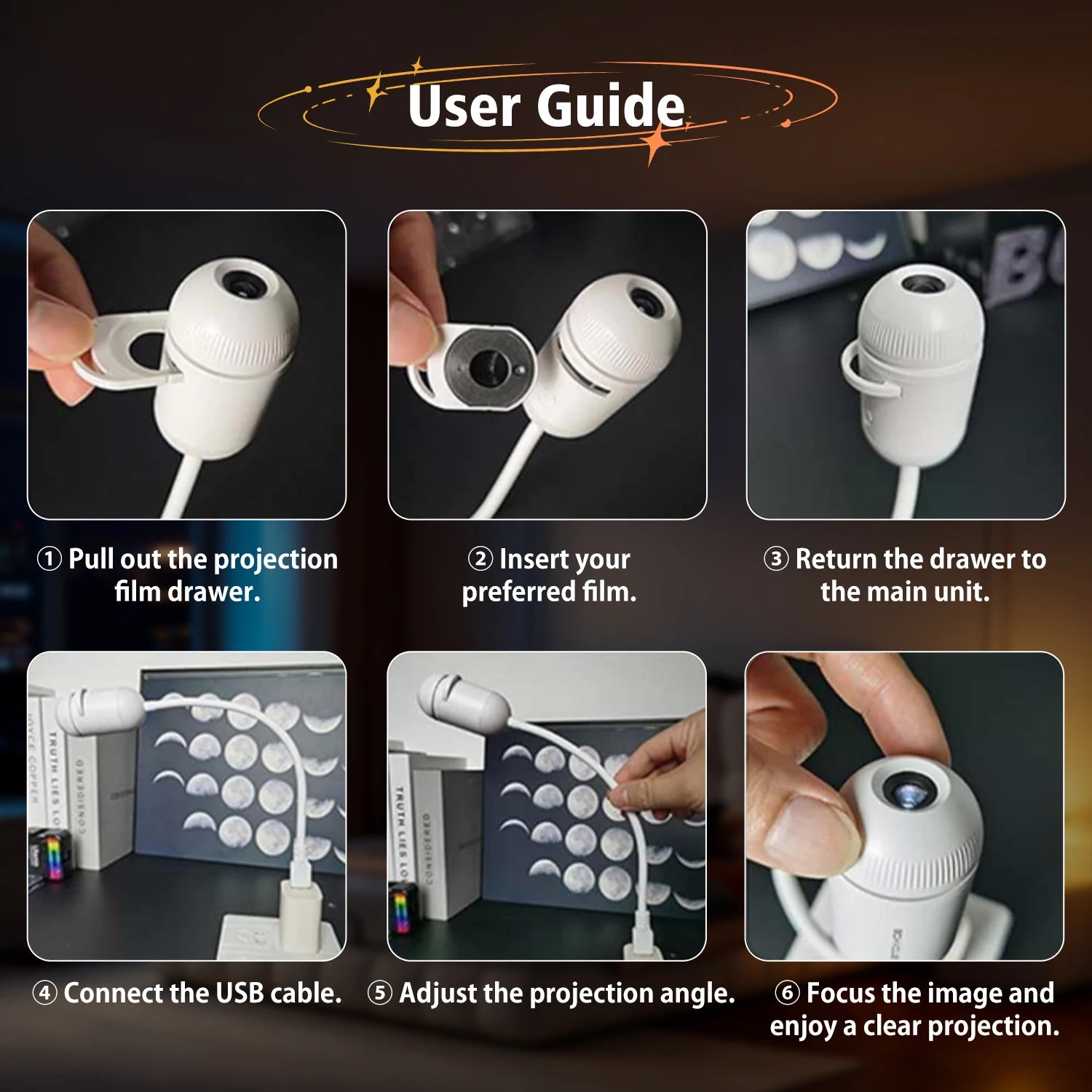 LED Ambient Projector Light