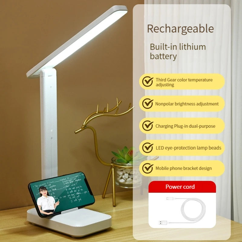 Eye Care LED Desk Lamp with USB Charging