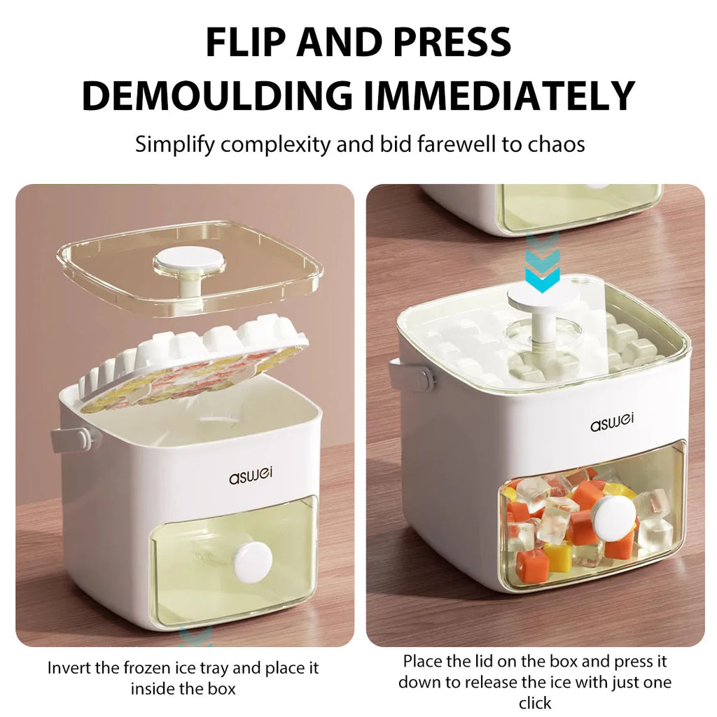 Ice Cube Maker With Storage Box