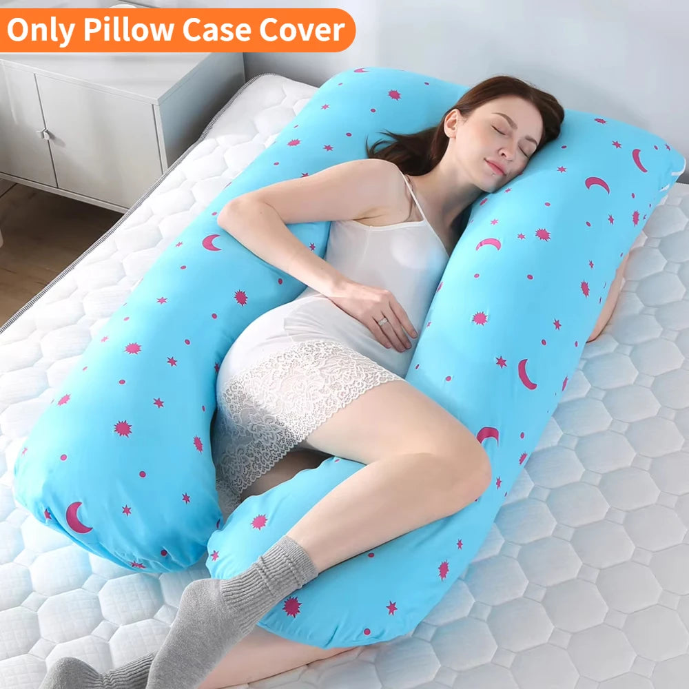U-Shaped Maternity Pillow Cover, Pregnancy Support Pillow Case