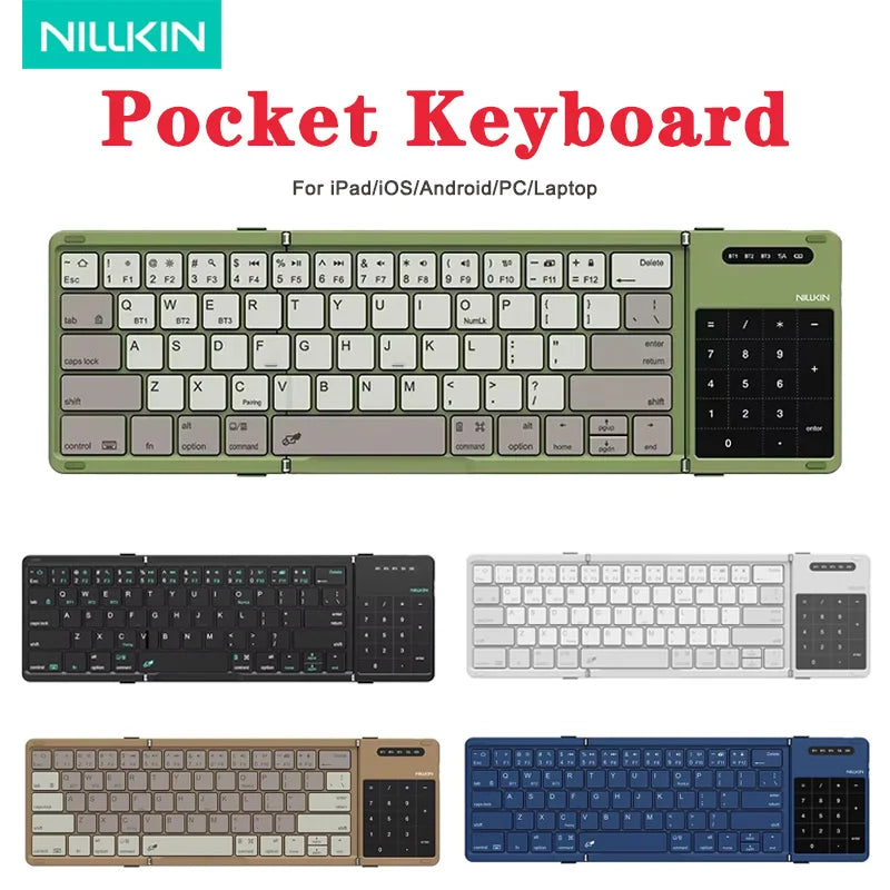 Foldable Bluetooth Keyboard With Touchpad