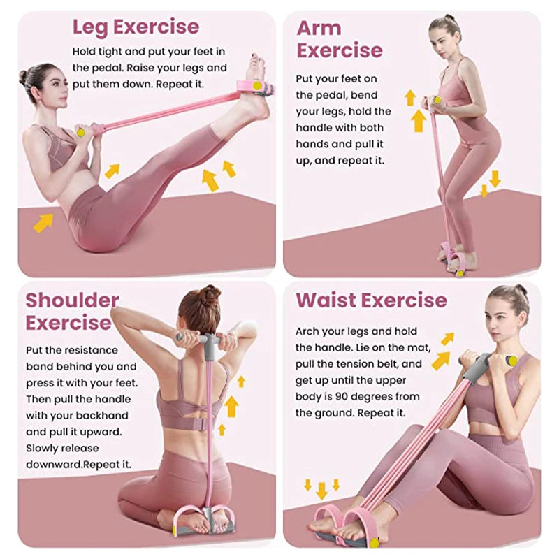 Resistance Bands With Pedal